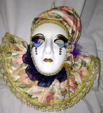 Vintage Ceramic / Porcelain Wall Mask . Perfect Condition