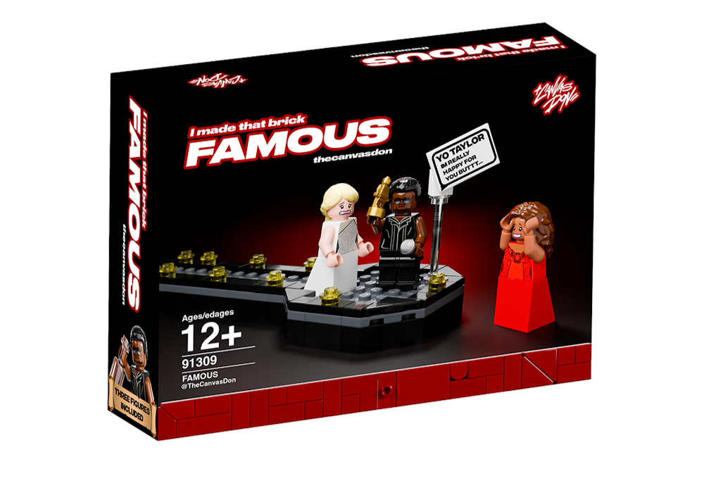 The Canvas Don LEGO FAMOUS SET Kanye West Taylor Swift Beyonce Minifigure