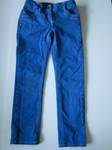Mini Boden Skinny Jeans Girl SZ 6 Y Bright Blue Denim Pants Trousers Slim Fit - Picture 2 of 6