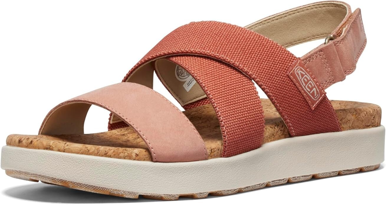 Nuovi sandali con zeppa KEEN donna Elle Criss Cross premium comodi US 7