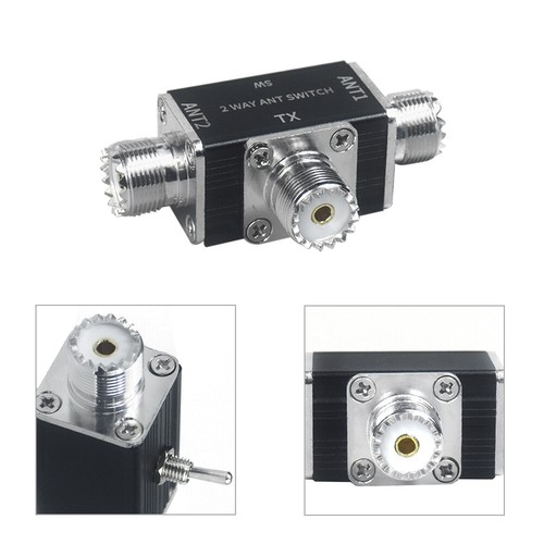 2-Wege 100W CB/HAM-Antennen-Koax-Schalter Adapter SO239/BNC-Stecker 1-30MHz - Zdjęcie 9 z 12