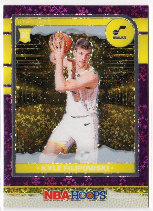 2024-25 Panini NBA Hoops Premium Purple Winter Prizm SP #262 Kyle Filipowski RC