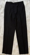 Drake’s London Tropical Wool Single Pleat Trouser Pants Charcoal Grey 48