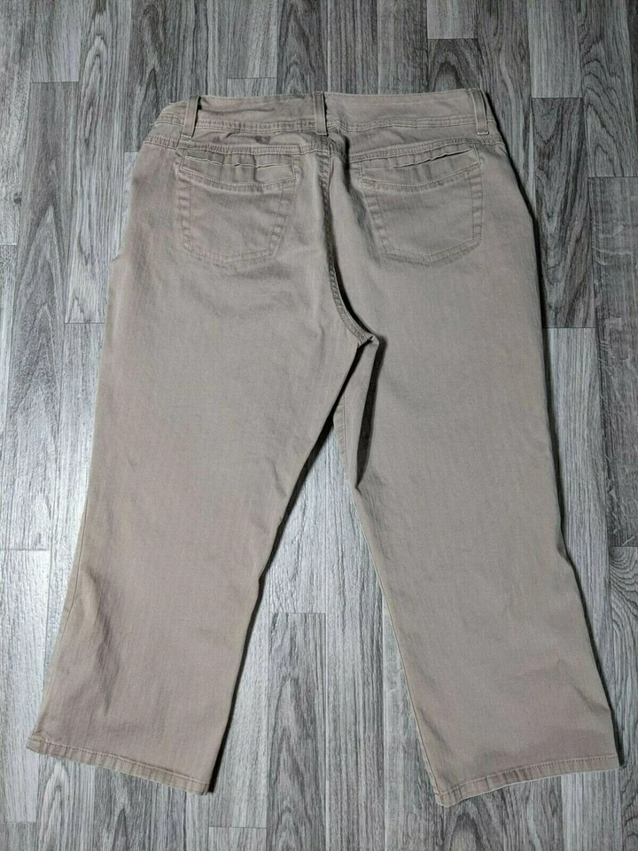 Pantalones de mezclilla Bandolinoblu para mujer talla 12 gris marrón Foto 2 de 4