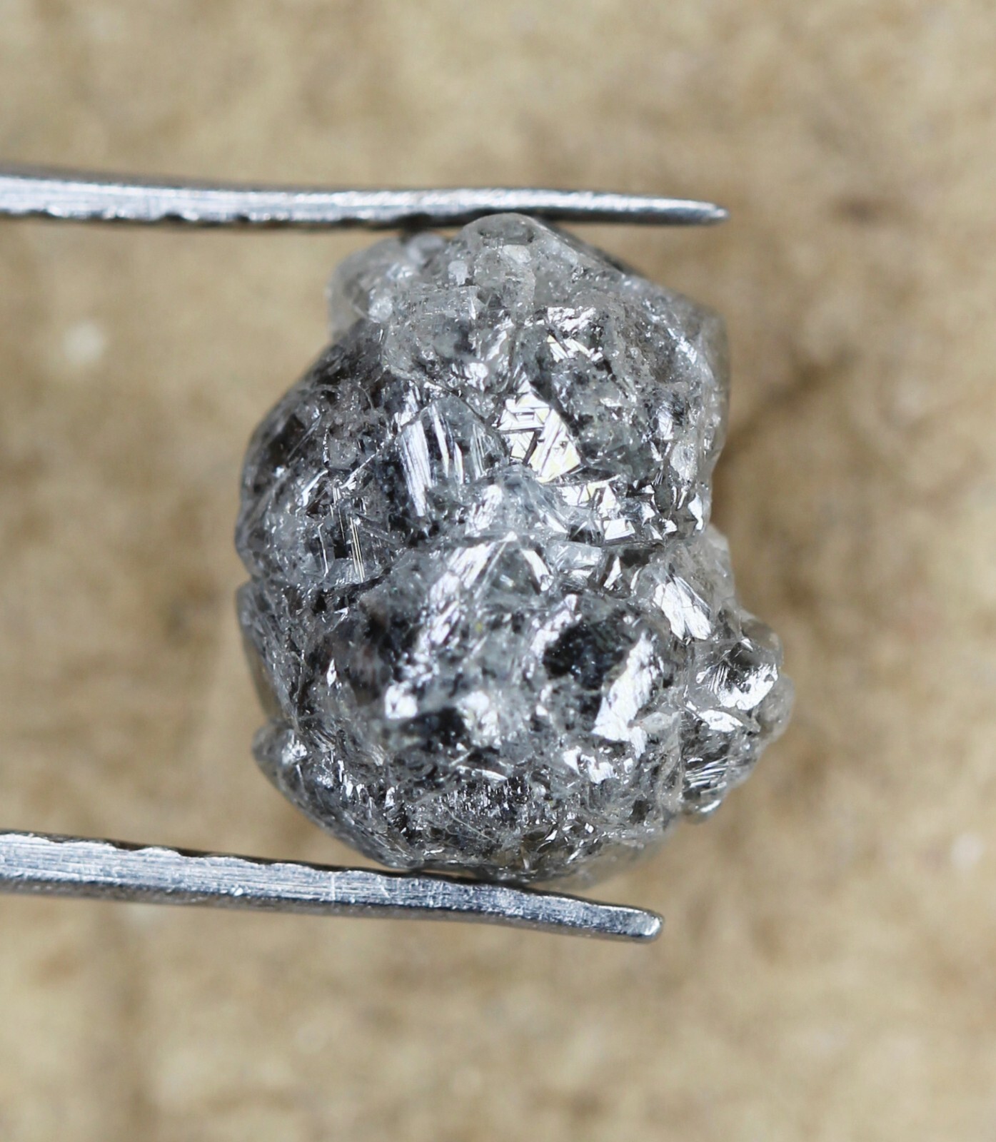 2.82 CT Light Grey Color Natural Irregular Shape African Loose Rough ...