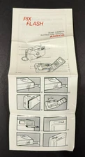 Ansco Pix Flash 35mm Camera Foldout Instruction Manual