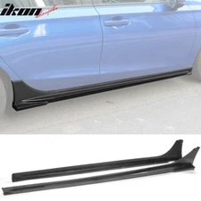 Fits 22-26 Honda Civic Sedan Hatchback Mugen Side Skirts Carbon Fiber Print PP