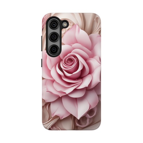 Pink Rose Tough Phone Case, iPhone Case, Galaxy Cover, Cute Flower Phone Case - Picture 37 of 38
