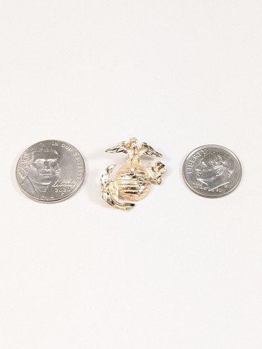 Colgante de oro amarillo de 14 quilates con escudo del Cuerpo de Marines de los Estados Unidos ~ 2,95 gramos - Imagen 7 de 8