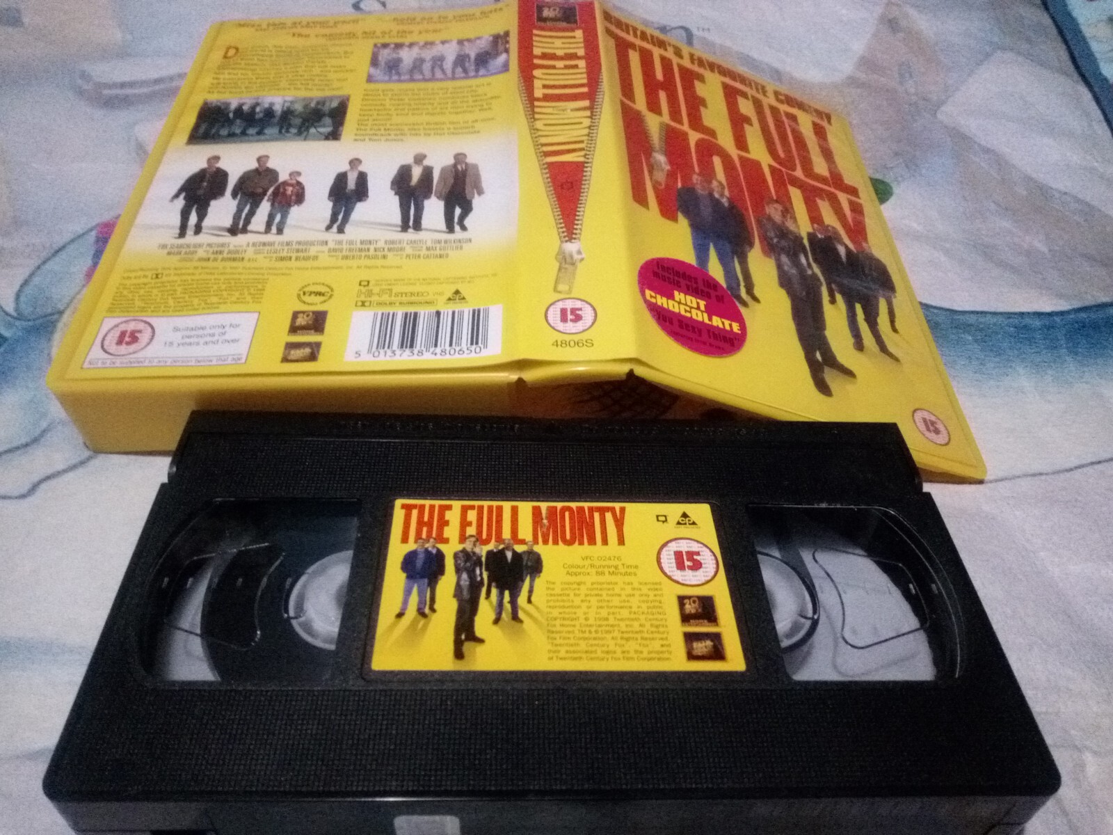 The Full Monty - Robert Carlyle, Mark Addy, William Snape - VHS Video Tape