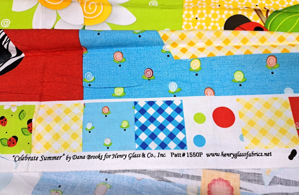 Panel de tela de playa Celebrate Summer 1550P Henry Glass acolchado retazos de algodón Foto 3 de 4