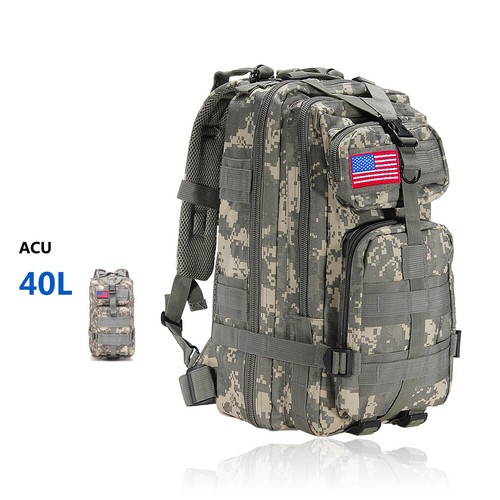 40L Outdoor Waterproof Military Tactical Backpack Rucksack Camping Hiking Bag - Picture 18 of 19