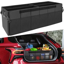 Sturdy Car SUV Collapsible Trunk Organizer Pockets Handle Grocery Cargo Storage