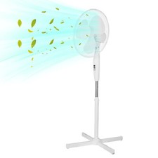 B Grade 16 INCH Stand Fan Oscillating Pedestal Adjustable Cooling Fan 3 Speeds