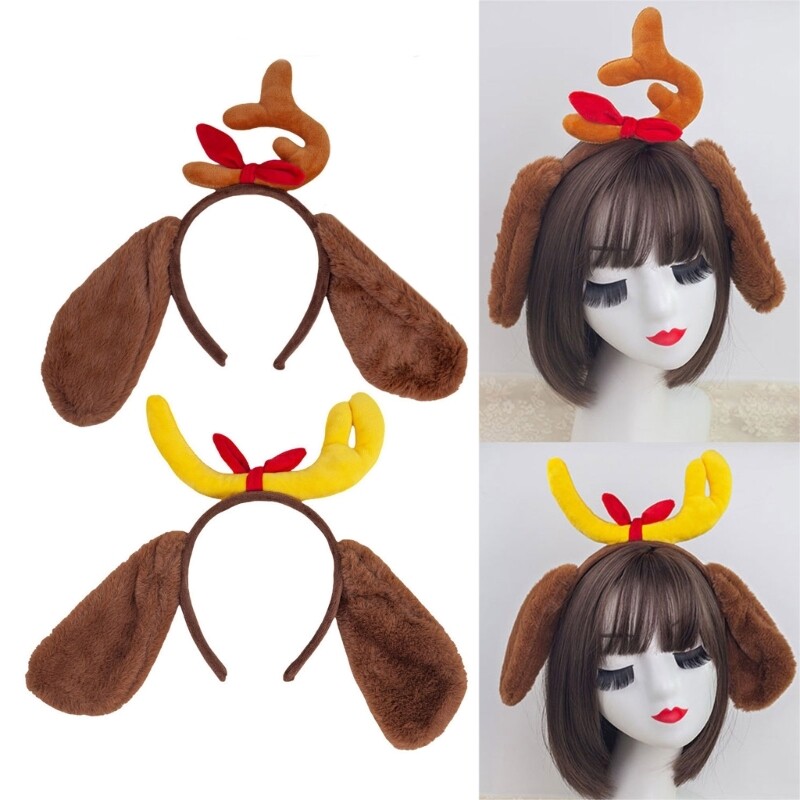 Lovely Plush Dog Ear Headband Cartoon Ear Headband RolePlay Stage Props