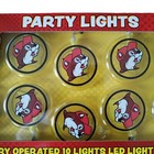 Buc-ee's Bucees Party Lights 10 ft. Indoor LED 10 Light Strand Battery AA