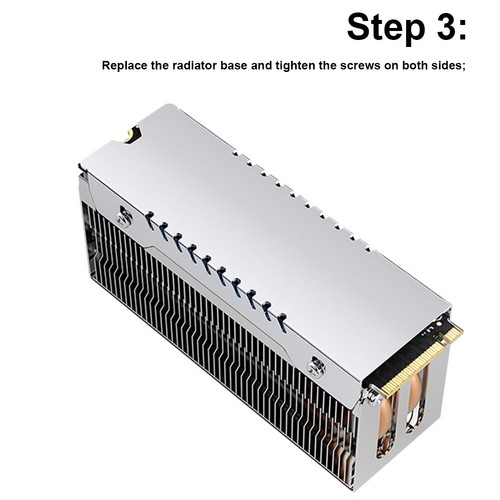 M. 2 2280 SSD Heat Sink Solid State Drive Radiator Convenient SSD Cooler Gasket - Afbeelding 12 van 12