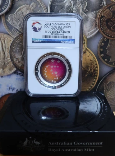 2014 Australia Southern Sky Orion $5 Silver Proof Coin NGC PF70 Ultra Cameo