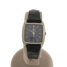 Universal Genève 811621 Manual Winding Square Navy Blue Dial Used Watch