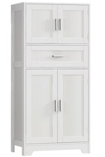 Bathroom Storage Cabinet with Adjustable Shelf  Large Drawer, Tall Storage C...