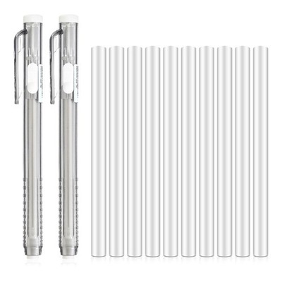12 Pieces Retractable Mechanical Erasers Clicks Erasers Pencil Erasers