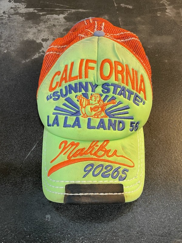True Religion Hat Cap Strapback Trucker Green Mesh California Malibu La La Land