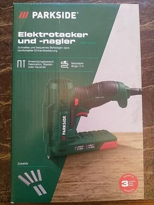 Parkside PHET 15 C2 Hobby-Elektrotacker inkl. Klammern und Nägel - Bild 1 von 4