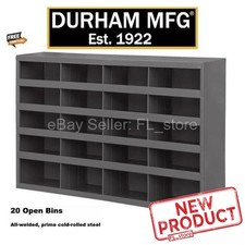 Metal 20 Hole Storage Bolt Bin Cabinet Compartment Nuts Bolts Fasteners Screws