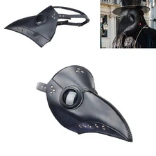 Leather Cosplay Punk Plague Doctor Bird Long Beak Steampunk Funny Halloween Mask