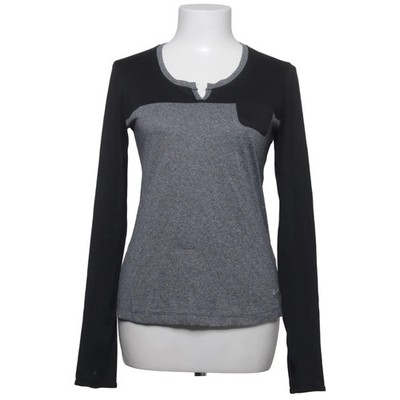 Nike, Trainingsoberteil, Größe: S, Grau/Schwarz, Polyester, Einfarbig #KbB