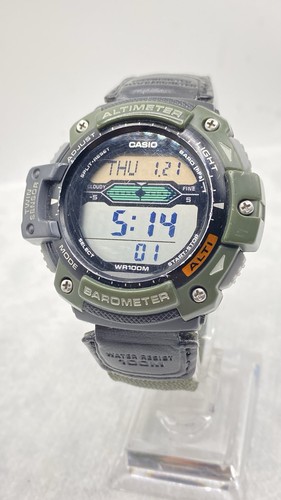 CASIO ALTIMETER TWINTWIN SENSOR DIGITAL QUARTZ SGW-300H MEN'S FULL WORKING  - Picture 4 of 19
