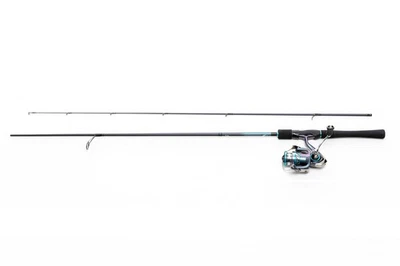 Daiwa Combo Laguna XT 2,13m 2-10g Ensemble Canne + Moulinet Noir - Photo 1/2