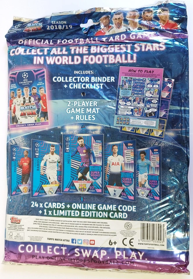 Match Attax Champions League 2018-2019 Starter Pack Album Neymar LE Card - Bild 2 von 2