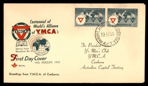 Mayfairstamps Australia FDC 955 Earth YMCA Centennial First Day Cover aaw_75089