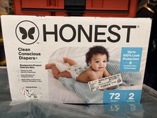 The Honest Company Clean Conscious Disposable Baby Diapers - Size 2, 72 Count