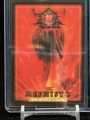 2024 Skybox Marvel Masterpieces '92 Platinum Mephisto Lenticular #54