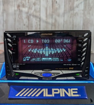 Geprüfter Alpine MDA-W759J 2DIN CD MD Receiver Auto Audio Deck Equalizer JDM