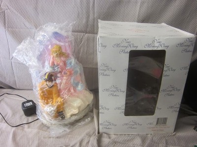 New Moving Wings 12'' Statue - Angel Protects Fireman - Animated Wings w/ Lights
