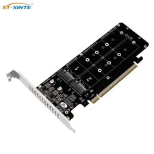 PCIE to To M2 Riser for NVME M.2 MKey SSD 2U PCI-E Expansion Card 4-Bay RAID PCI