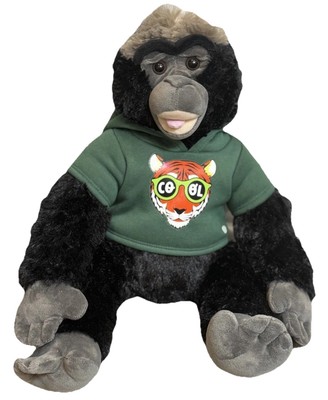 Nwt Build-a-bear Silver Back Gorilla With T Shirt