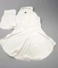 Adidas HEAT.RDY Tennis Y Dress and Shorts 2pc Set White Women's Large IW8811 NWT