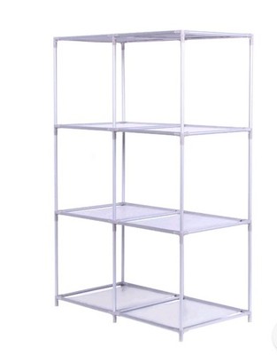 6-Cube Storage Rack Easy Assembly Color Gray. Organizer 