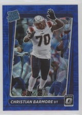 2021 Panini Donruss Optic Rated Rookie Blue Scope Prizm Christian Barmore uk2