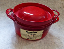 Cocotte rouge LE CREUSET Doufeu en fonte émaillée COUSANCES 24 Made in FRANCE