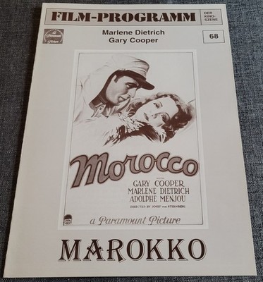 FDK-Filmprogramm: MARLENE DIETRICH im Film ''MAROKKO'' mit Gary Cooper ... #1788
