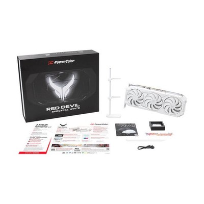 PowerColor Red Devil Spectral White AMD Radeon RX 9070 XT 16GB