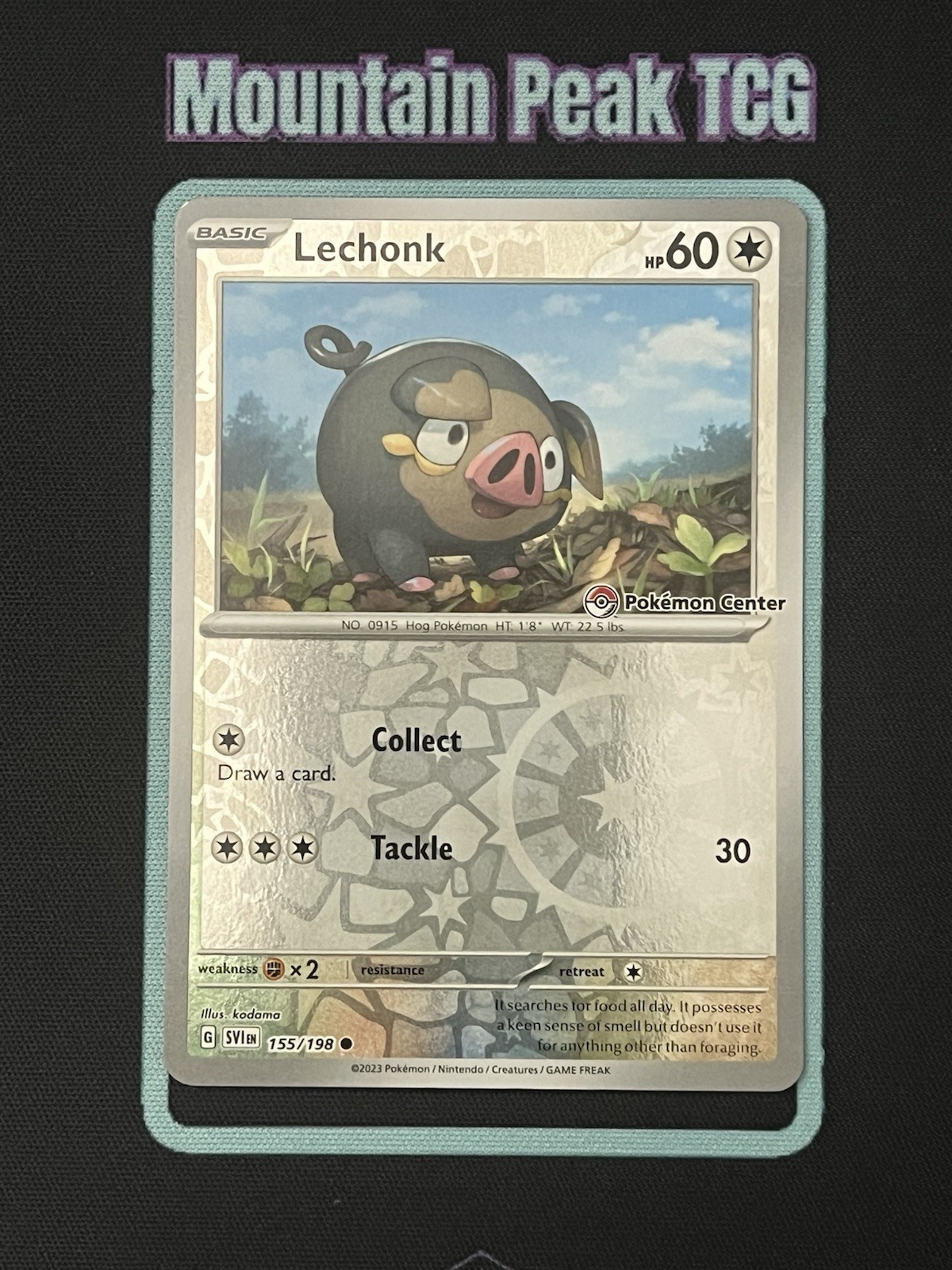 NM Lechonk (Pokemon Center Exclusive) 155/198 Pokemon Card
