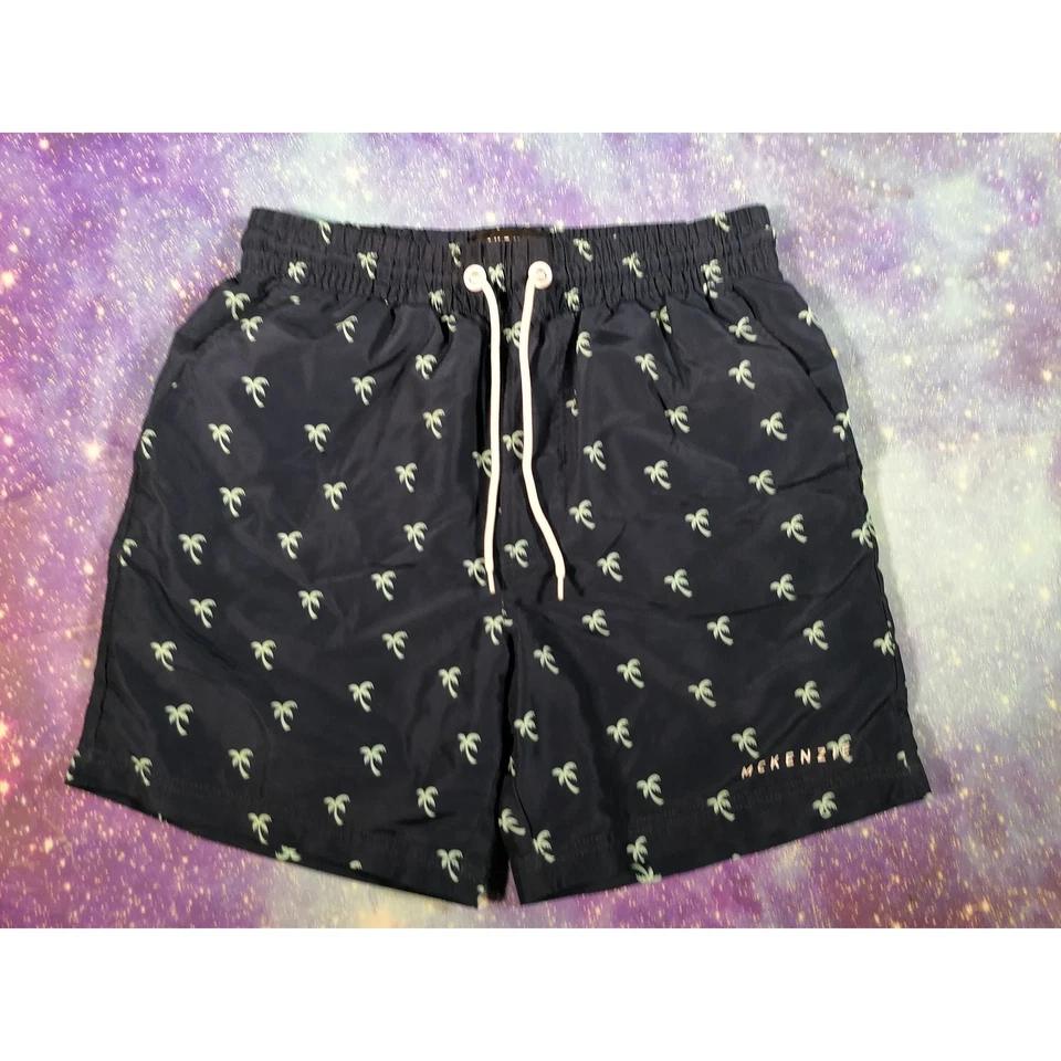 Shorts McKenzie Noir Petit Maillot De Bain Design Palmier Pour Hommes - Photo 2/4