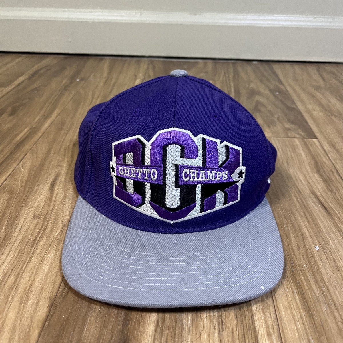 DGK Hat Cap Snap Back One Size Purple Gray Ghetto Champs Mens Hip