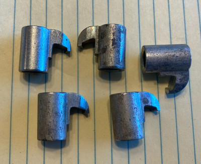 5 pcs  Finger Clamps  .650 hg./.75wd / 5/16-24 Left Hand  I.D. thread  NOS